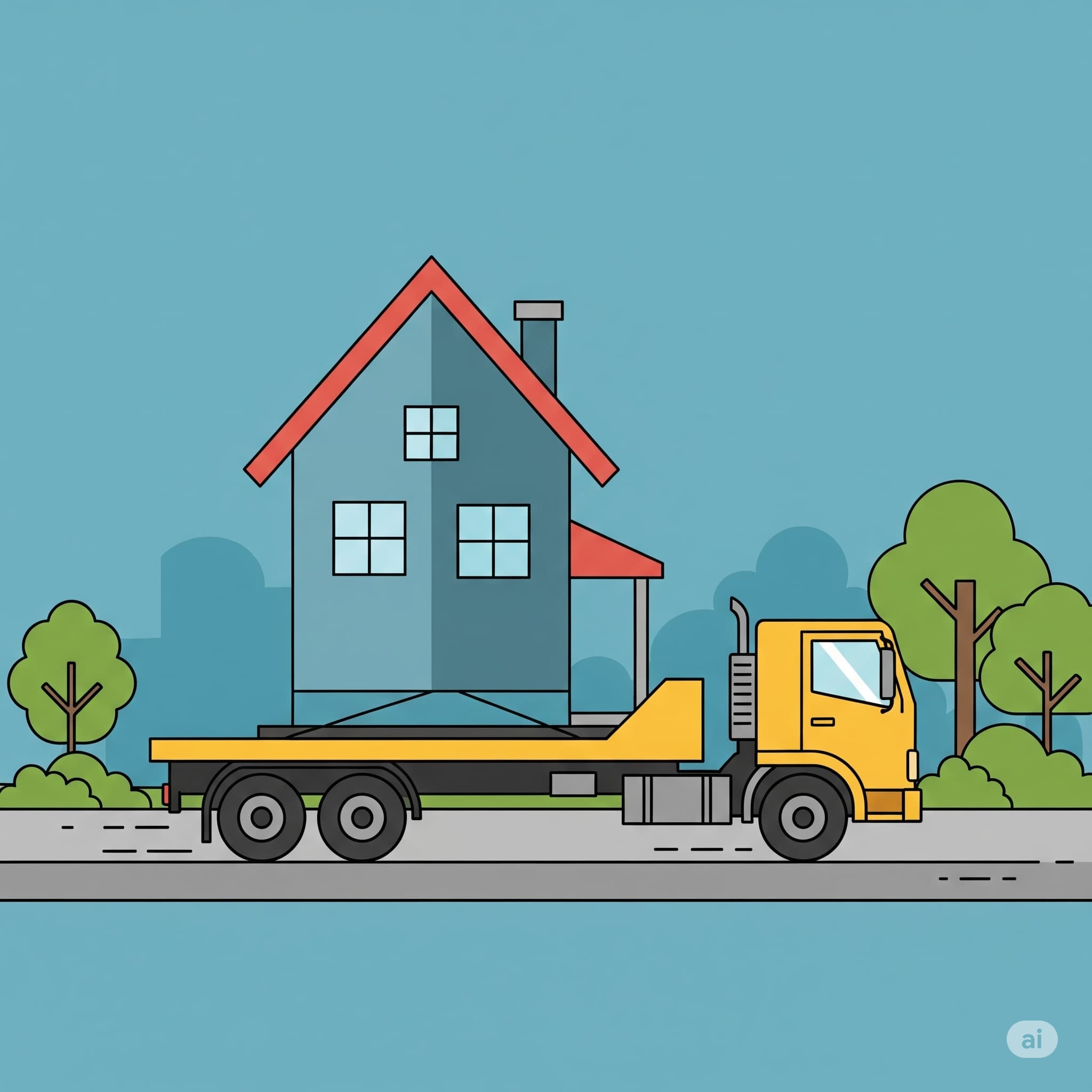 Ilustrasi Pindahan Rumah